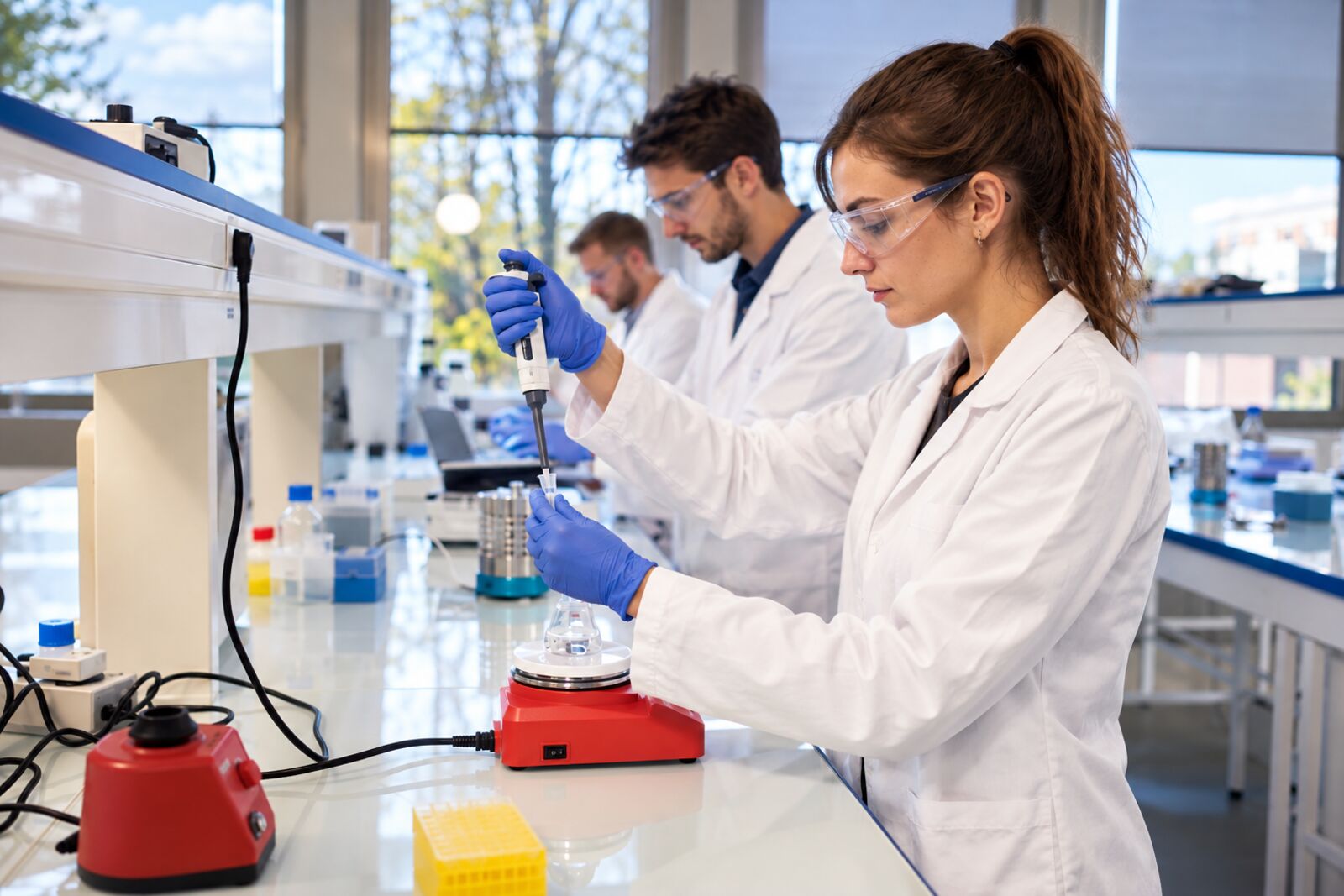 Image d’illustration : Des scientifiques au travail dans un laboratoire